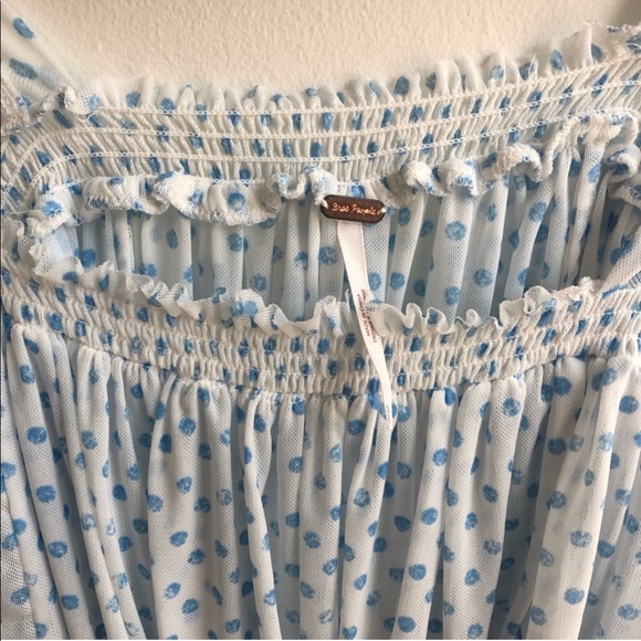 SOLD Free People Polka Dot Top - Picture 4 of 5